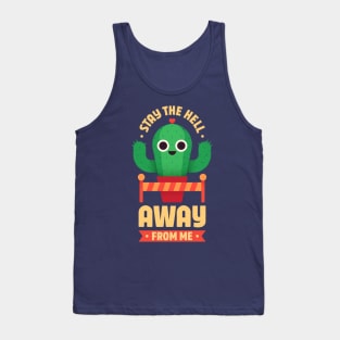 Cactus Practicing Social Distancing Tank Top